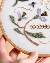 Load image into Gallery viewer, Summer Breeze & Dragonflies - PDF Embroidery Pattern