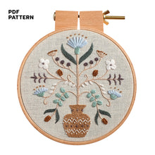 Load image into Gallery viewer, Nordic Floral Vase - PDF Pattern