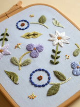 Load image into Gallery viewer, Blue Summer Blooms - PDF Embroidery Pattern
