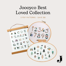Load image into Gallery viewer, Joooyco Best Loved Collection — 3 PDF Embroidery Patterns