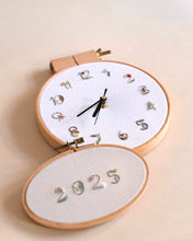 Load image into Gallery viewer, Floral Embroidery Clock - PDF Pattern