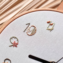 Load image into Gallery viewer, Floral Embroidery Clock - PDF Pattern