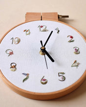 Load image into Gallery viewer, Floral Embroidery Clock - PDF Pattern
