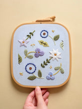 Load image into Gallery viewer, Blue Summer Blooms - PDF Embroidery Pattern