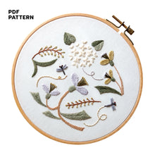 Load image into Gallery viewer, Summer Breeze & Dragonflies - PDF Embroidery Pattern