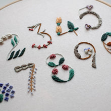 Load image into Gallery viewer, Floral Numbers - PDF Pattern