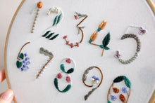 Load image into Gallery viewer, Floral Numbers - PDF Pattern