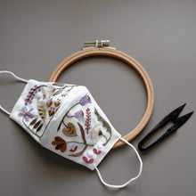 Load image into Gallery viewer, Spring Floral Embroidered Mask - PDF Pattern