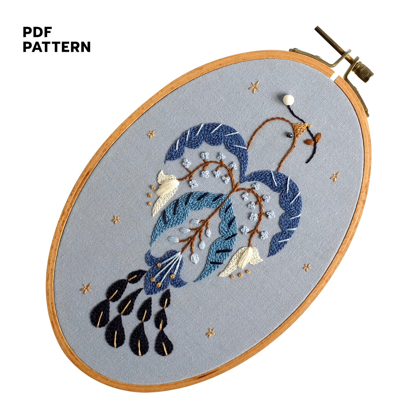 Bird of Hope - Embroidery PDF Pattern – Joooyco Studio