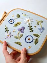 Load image into Gallery viewer, Blue Summer Blooms - PDF Embroidery Pattern
