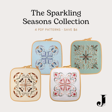 Load image into Gallery viewer, The Sparkling Seasons Collection – 4 PDF Embroidery Patterns
