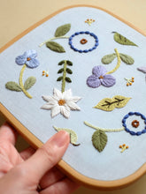 Load image into Gallery viewer, Blue Summer Blooms - PDF Embroidery Pattern
