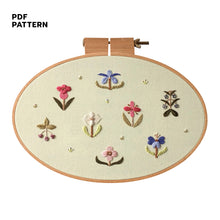 Load image into Gallery viewer, Wildflower Garden (Full Design + Brooch Version) - PDF Pattern
