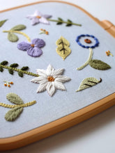 Load image into Gallery viewer, Blue Summer Blooms - PDF Embroidery Pattern
