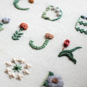 Floral Alphabets - PDF Pattern