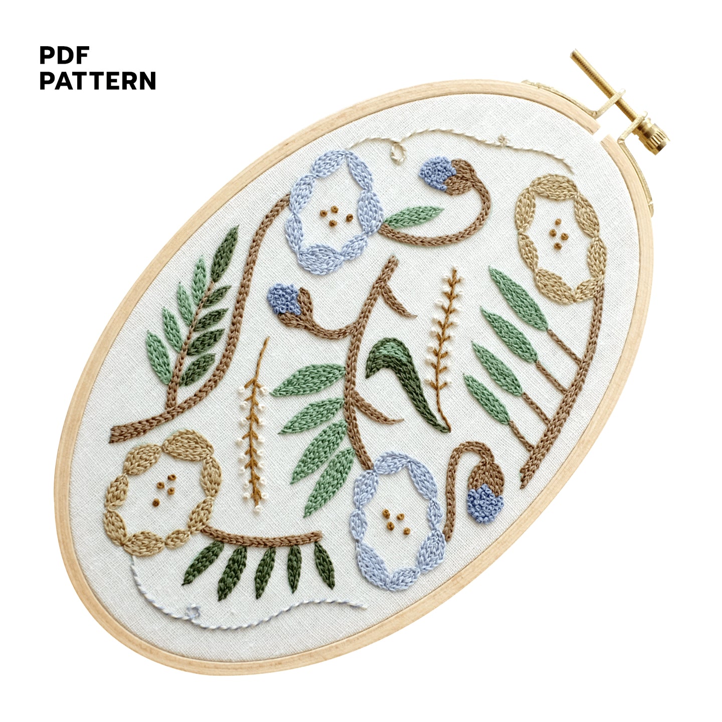 Oval Spring Garden - PDF Pattern