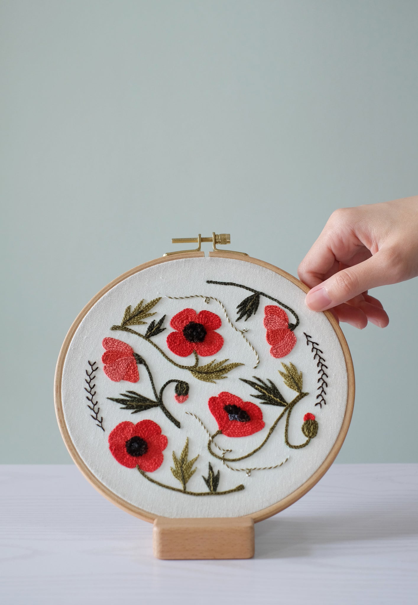 Poppy Patch Embroidery Pattern – Jen Ann Handmade